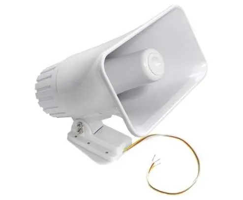 30 Watt Security Siren Horn Alarm – White