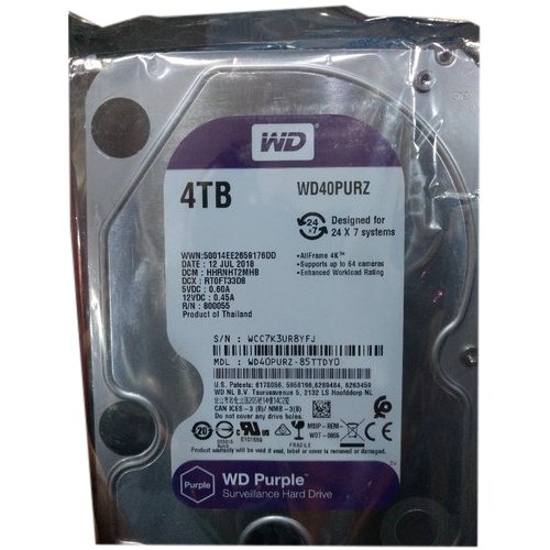 WD 4TB SURVEILLANCE HARD DISK – WD42PURZ
